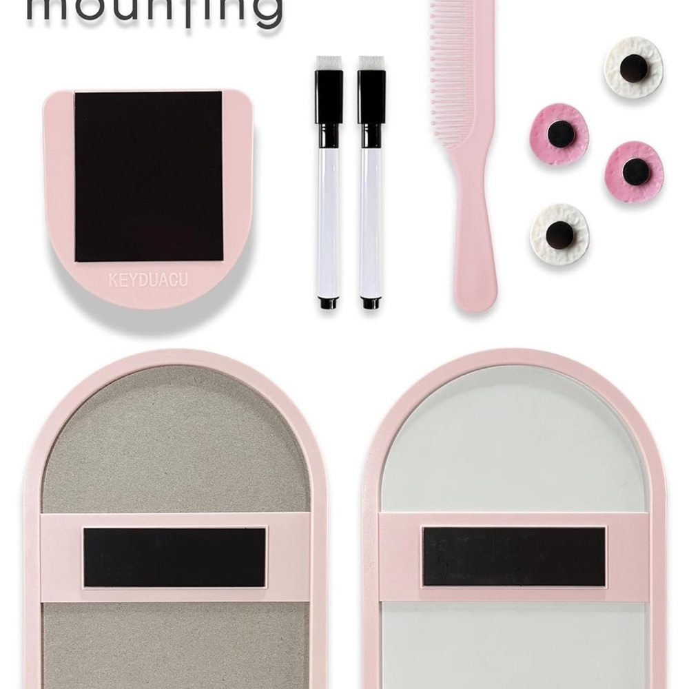 Pink girls locker Set with Smiley Accessories - Picture 5 of 7